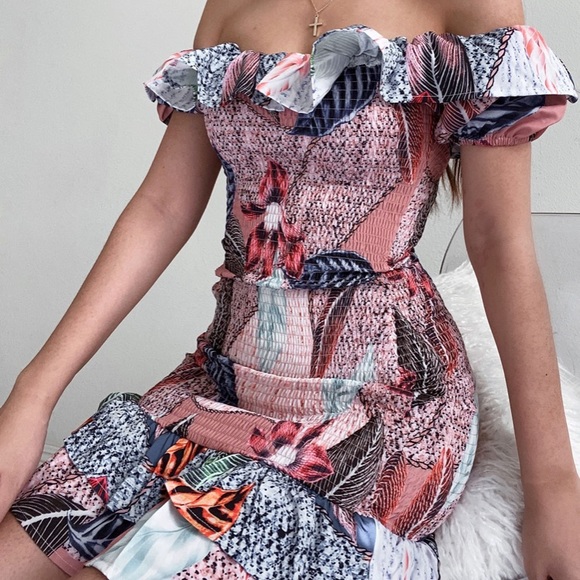 Smocked Mini Dress - Picture 4 of 7